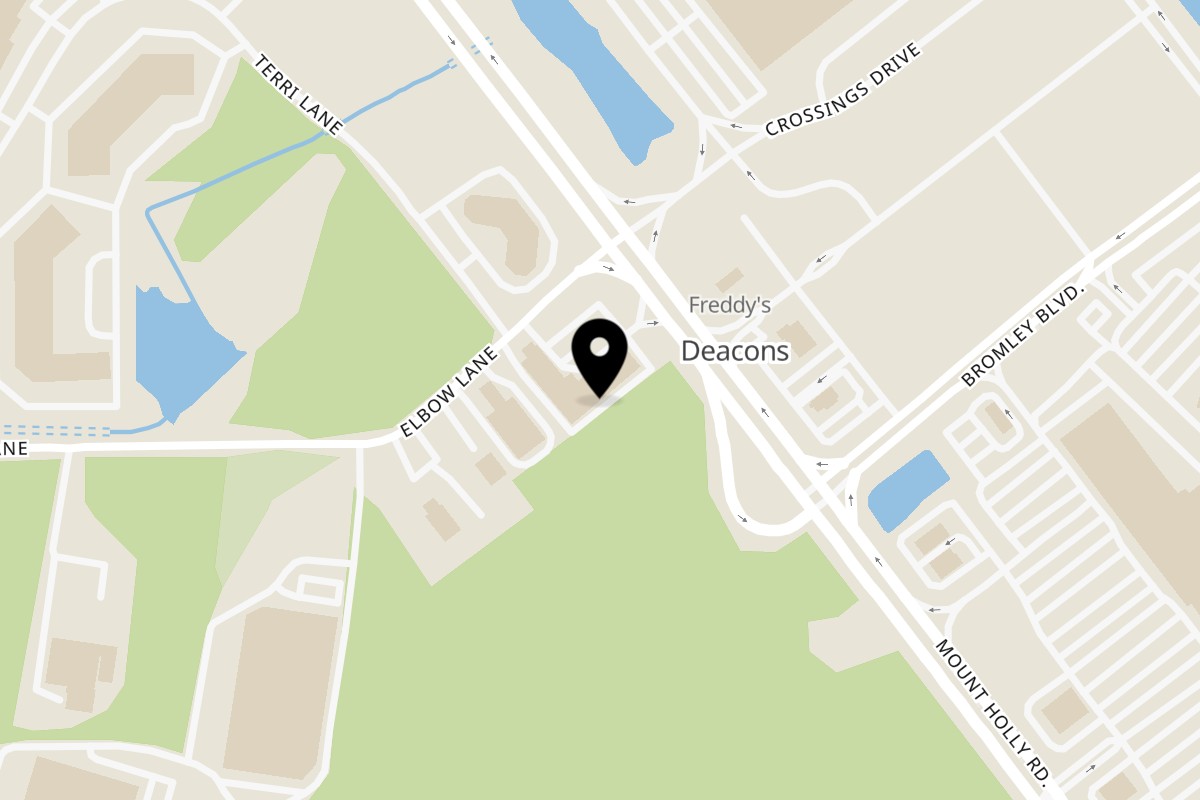 Map showing the location of Raceway Bagels Burlington on 2524 Mt Holly Rd in Burlington Township